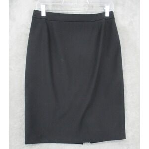 Hugo Boss Skirt Womens 6 Vilea Virgin Wool Pencil Straight Office Corporate Zip